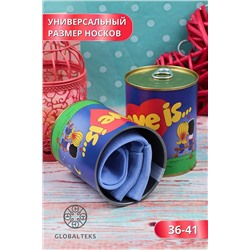 Носки высокие GL746 в банке НАТАЛИ #884391