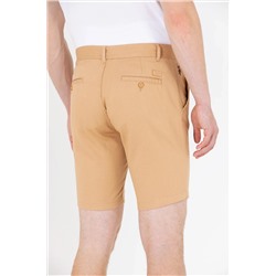 Erkek Camel Dokuma Şort