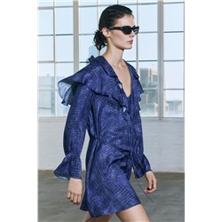ZW COLLECTION SHORT DRESS WITH RUFFLES