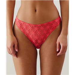 Culotte de tul con bordado coral