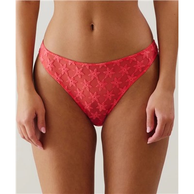 Culotte de tul con bordado coral