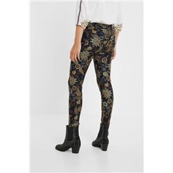 Pantalón skinny floral