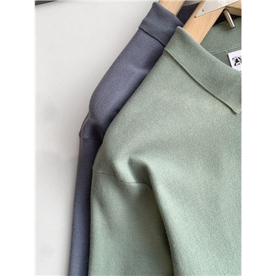 Мужской джемпер-поло с короткими рукавами ЗАР*А