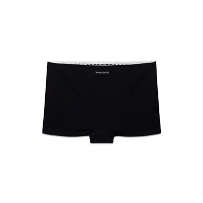 Braga boxer sin costuras canalé negra