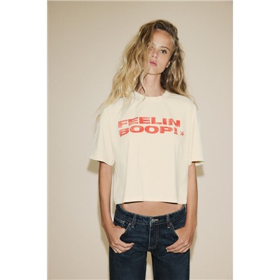 BETTY BOOP® WASHED-EFFECT T-SHIRT