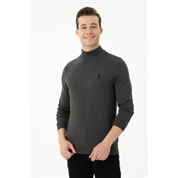 Erkek Antrasit Melanj Basic Kazak