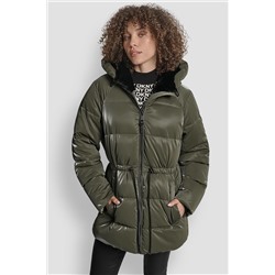 MID LENGTH LUSH PUFFER JACKET
