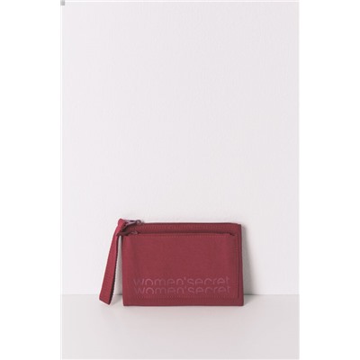 Monedero mini nylon rojo