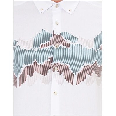 Yeşil Slim Fit Uzun Kollu Gömlek