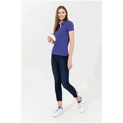 Kadın Mavi Basic Polo Yaka Tişört