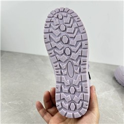 Детские утеплённые кеды нежного лавандового цвета, водонепроницаемые 🔥 Экспорт