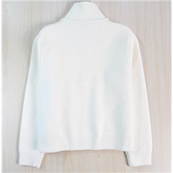 Вязаный кардиган с воротником-стойкой