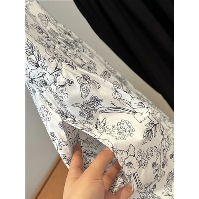 Милый сарафан из хлопка с высокой талией во французском стиле