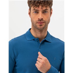 Açık Lacivert Slim Fit Basic Sweatshirt