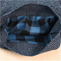 Мужской свитер с длинным рукавом и воротником-стойкой