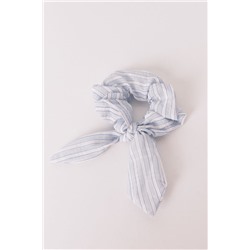 Scrunchie rayas azul lazo