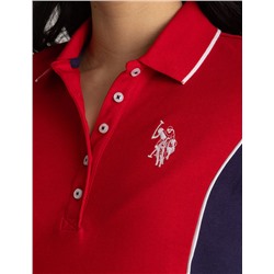 SIDE PANEL FLAG POLO DRESS