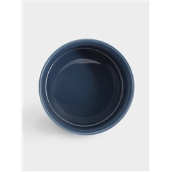 Форма для запекания, 10 см, 355 мл, фарфор P, круглая, синяя, Indulgence