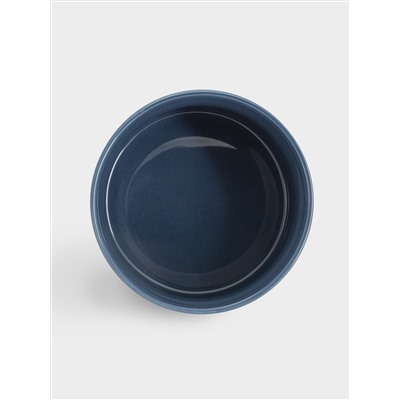 Форма для запекания, 10 см, 355 мл, фарфор P, круглая, синяя, Indulgence