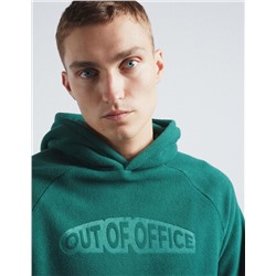 Hooded Sweatshirt, Men, Dark Green