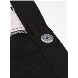 Boys Black Longer Length Regular Leg School Trouser 2 Pack