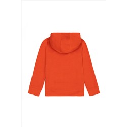 Kız Çocuk Turuncu Kapüşonlu Sweatshirt