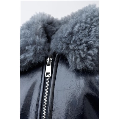 BOMBER JACKET WITH FAUX FUR COLLAR