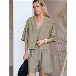 Шорты-бермуды из плотного лиоцелла