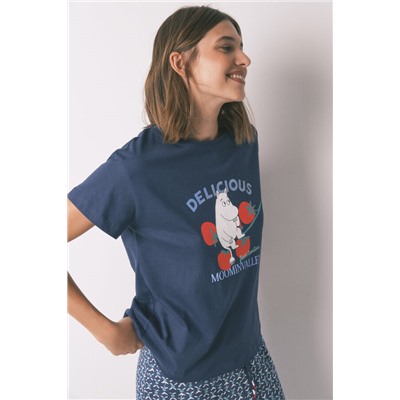 Pijama Capri 100% algodón Moomin azul