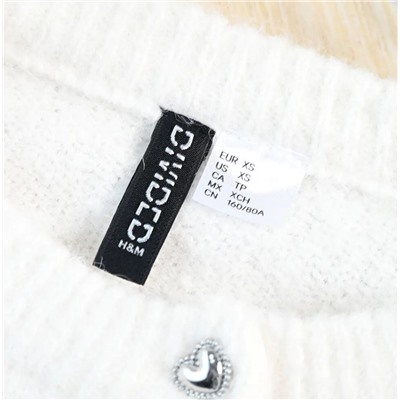 Кардиган с круглым вырезом и длинными рукавами Н*М