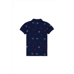 Erkek Çocuk Lacivert Polo Yaka Tişört