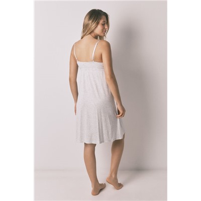 Camisón "maternity" tirantes gris