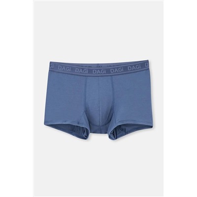 Dagi Açık Kahve-Lacivert 4210 2'Li Düz Mıcro Modal Boxer
