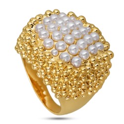 Кольцо (Майорка белая; покрытие золото), Есть комплект