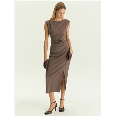 Платье со сборками, PL1678/trufel