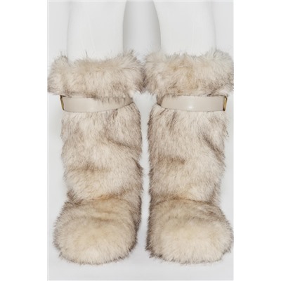 FAUX FUR BOOTS WITH STRAP SKI COLLECTION, CHARACTERISTICS