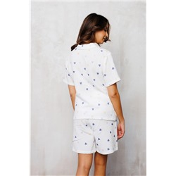 Пижама с шортами муслин 379