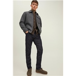 Vaquero recto de algodón orgánico Azul noche