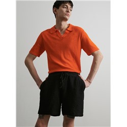 PREMIUM Shorts aus Strukturstoff