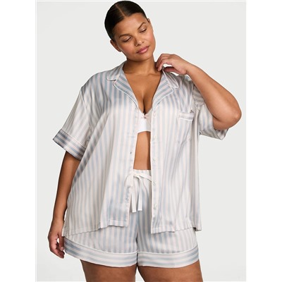 Glazed Satin Short Pajama Set