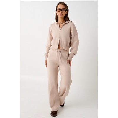 Костюм вязаный теплый с брюками и кофтой #1