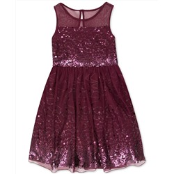 Speechless Big Girls Illusion Sequin Dress
