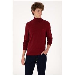 Erkek Slim Fit Boğazlı Yaka Boğazlı Basic Kazak