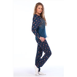 Женский домашний костюм с брюками и кофтой 146