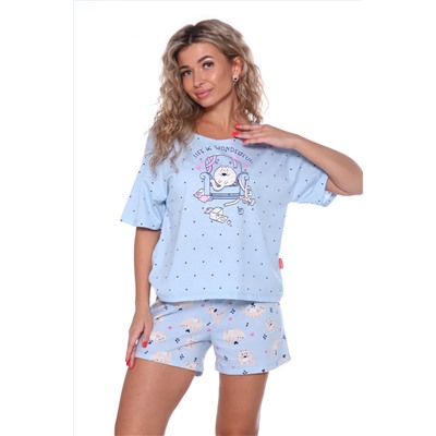 Пижама с шортами 050-051 с шортами Очарование НАТАЛИ #981420