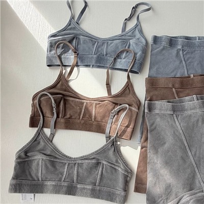 Комплект трикотажного белья  ЛАЙ*М бюстгалтер и облегающие шорты