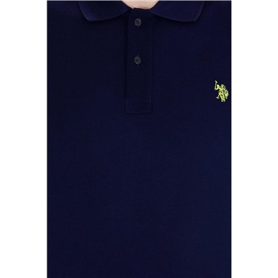 Erkek Lacivert Basic Polo Yaka Tişört