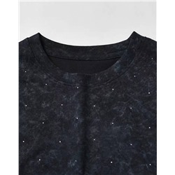 Женский лонгслив со стразами  МО*КО