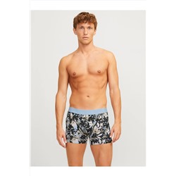 Jack & Jones 3'lü Paket Erkek Flower Forest Night İç Çamaşır Boxer Şort