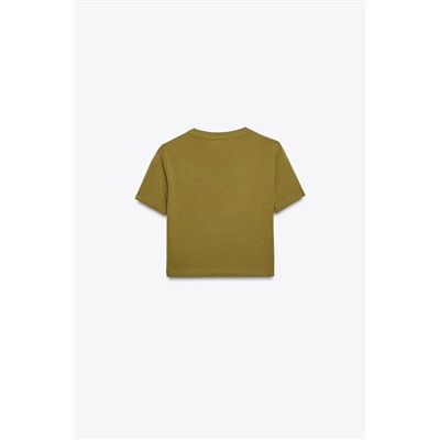 CROPPED SHORT SLEEVE T-SHIRT